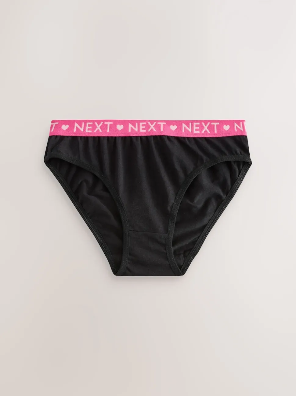 Black Bikini Briefs 7 Pack (5-16yrs)