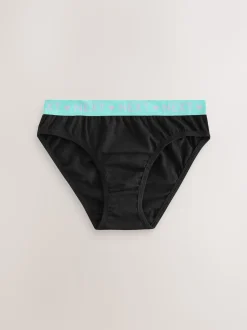Black Bikini Briefs 7 Pack (5-16yrs)