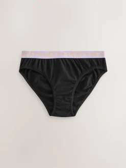 Black Bikini Briefs 7 Pack (5-16yrs)