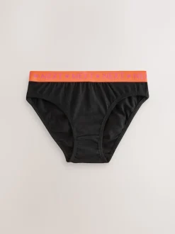 Black Bikini Briefs 7 Pack (5-16yrs)