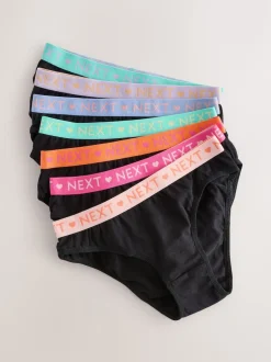 Black Bikini Briefs 7 Pack (5-16yrs)