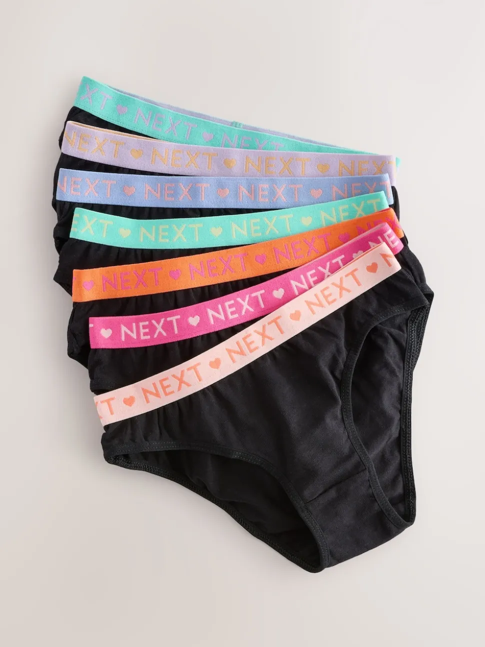 Black Bikini Briefs 7 Pack (5-16yrs)