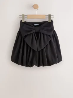 Black Bow Puffball Skirt (3-16yrs)