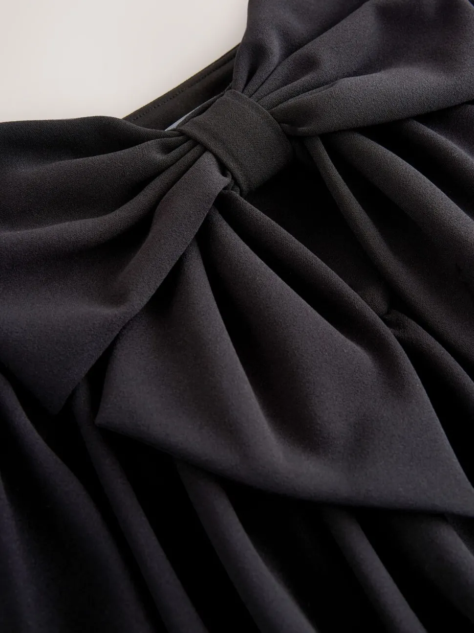 Black Bow Puffball Skirt (3-16yrs)