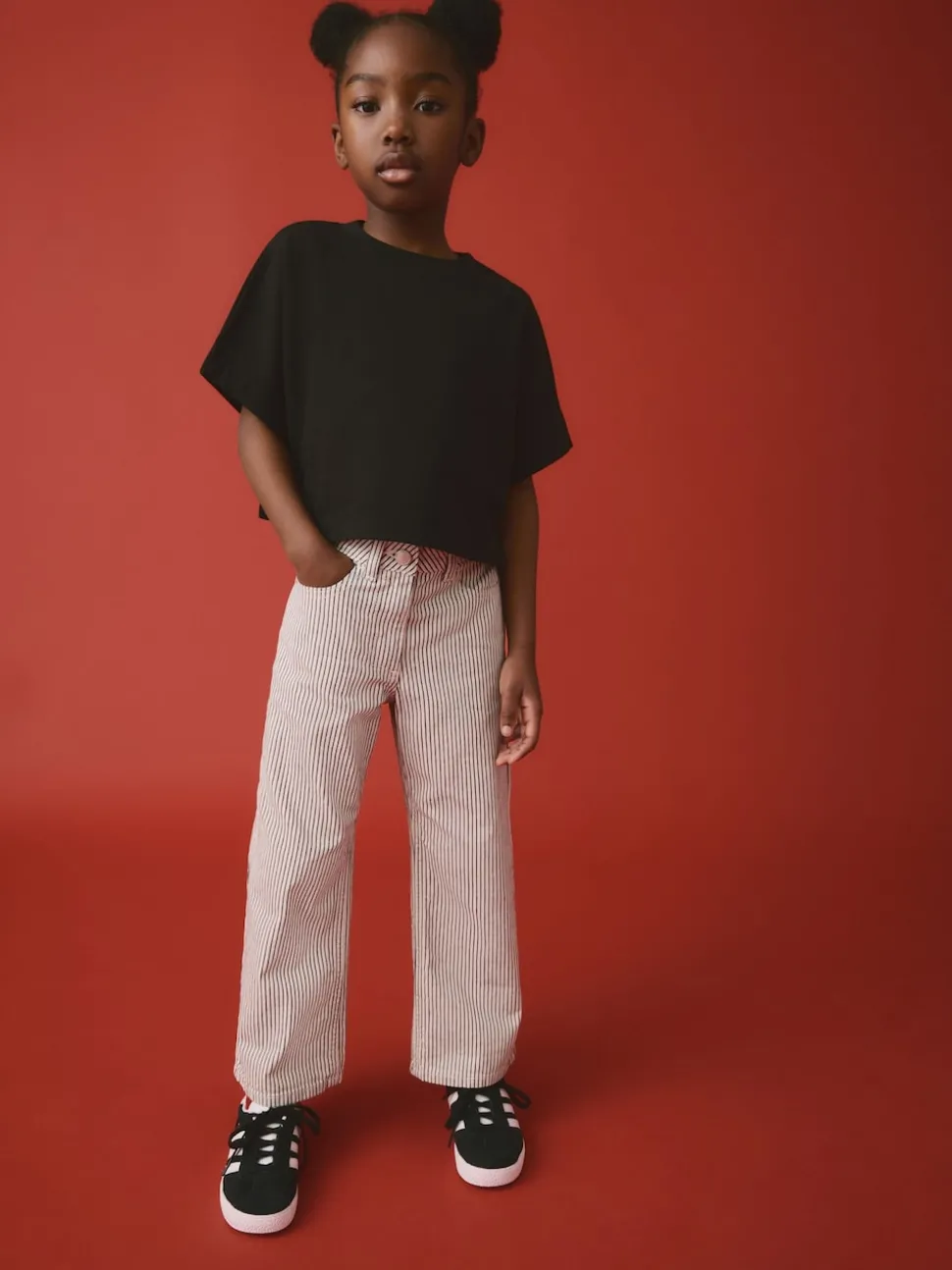Black Boxy T-Shirt (3-16yrs)