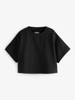 Black Boxy T-Shirt (3-16yrs)