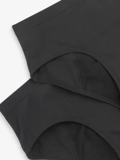 Black Briefs 2 Pack Teen Heavy Flow Period Pants (7-16yrs)