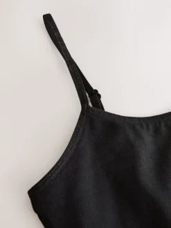 Black Built in Shelf Cami Vest (9-16yrs) (9-16yrs)