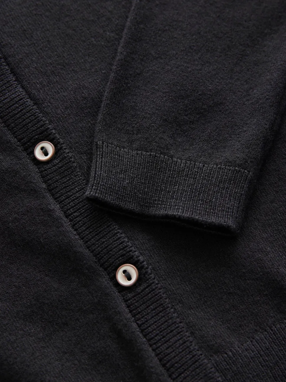 Black Button Up Cardigan 3yrs-16yrs (3mths-16yrs)