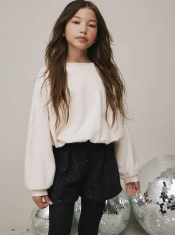 Black Check Shorts (3-16yrs)