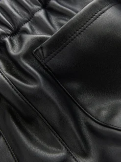 Black Coated Pullon Barrel Trousers (3-16yrs)