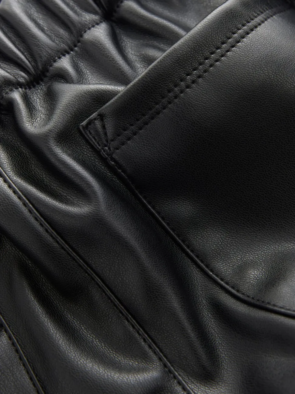 Black Coated Pullon Barrel Trousers (3-16yrs)