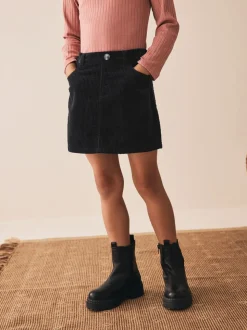 Black Corduroy Skirt (3-16yrs)
