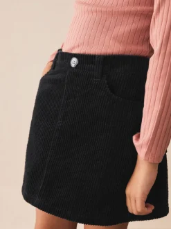 Black Corduroy Skirt (3-16yrs)