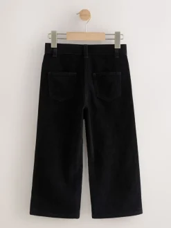 Black Cord Wide Leg Trousers (3-16yrs)