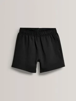 Black 100% Cotton Jersey School Shorts (3-16yrs)