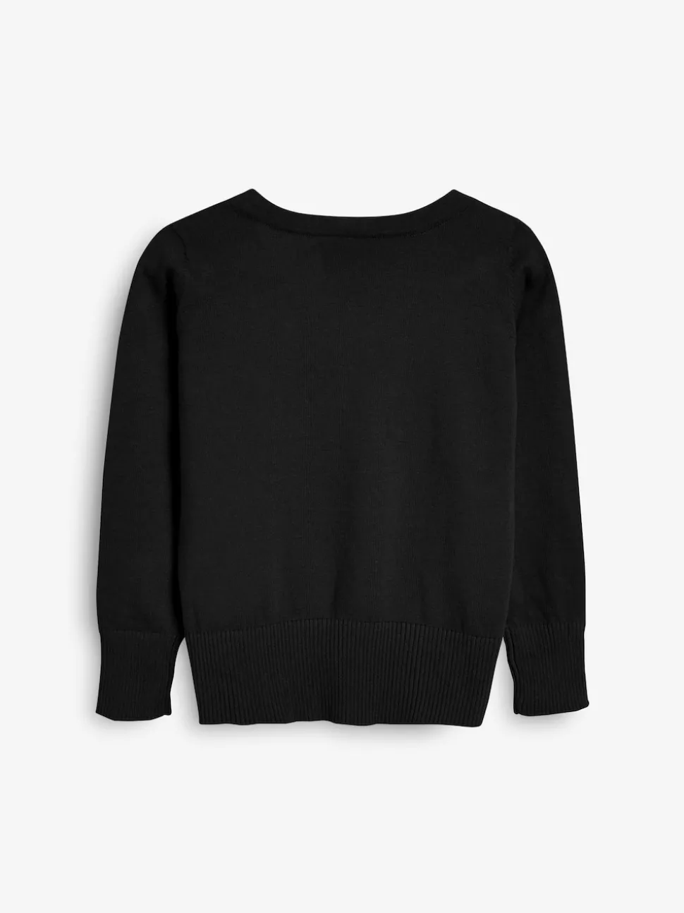 Black Cotton Rich School V-Neck Cardigan (3-16yrs)