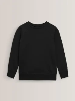 Black Crew Neck School Sweater (3-17yrs)