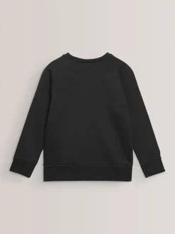 Black Crew Neck School Sweater (3-17yrs)