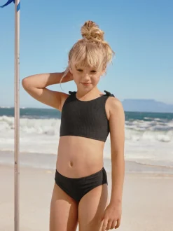 Black Crinkle Bikini (3-16yrs)
