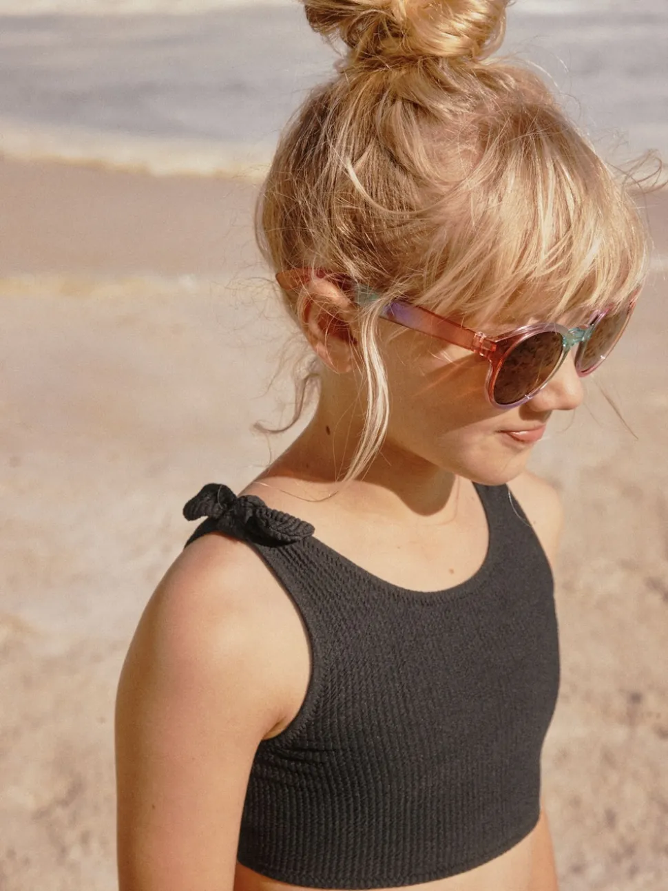 Black Crinkle Bikini (3-16yrs)