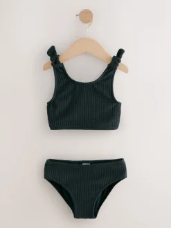 Black Crinkle Bikini (3-16yrs)