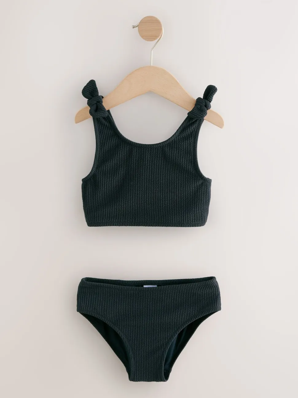 Black Crinkle Bikini (3-16yrs)