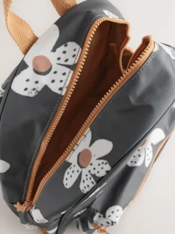 Black Floral Backpack