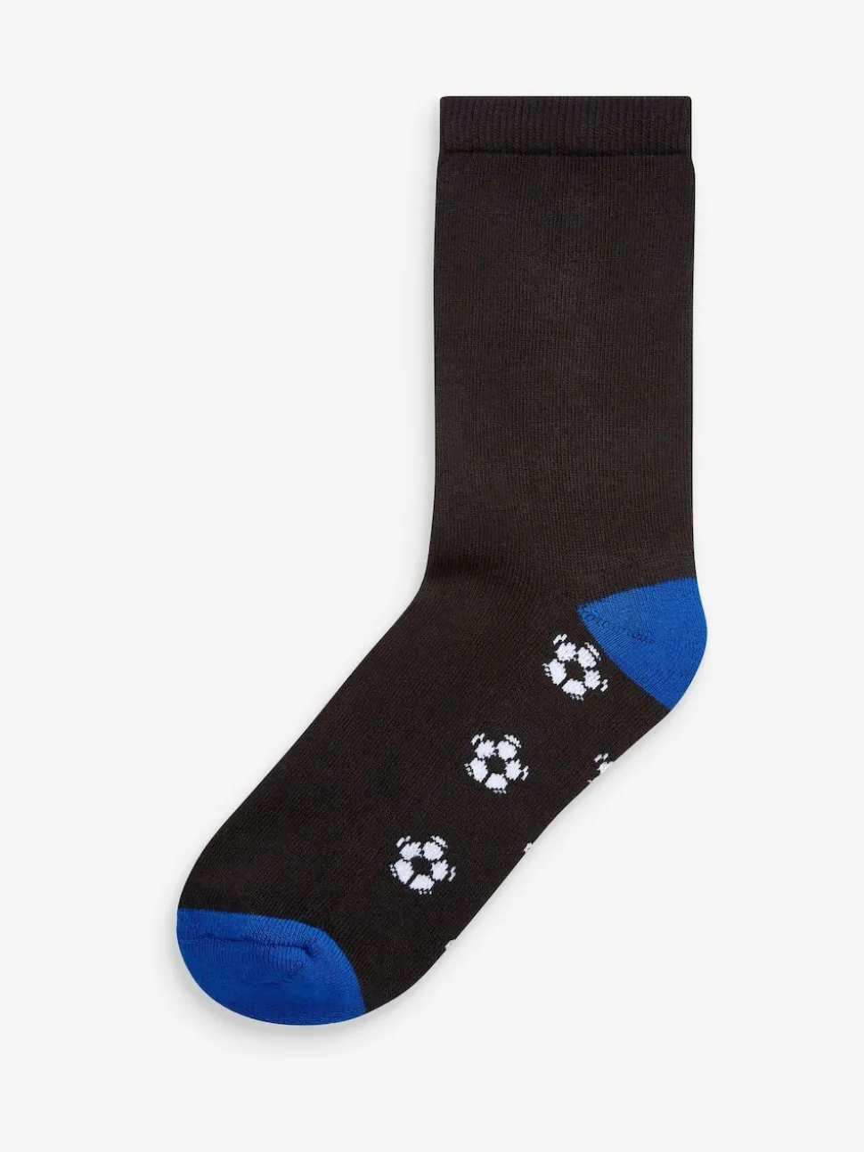 Black Football Cotton Rich Cushioned Socks 7 Pack