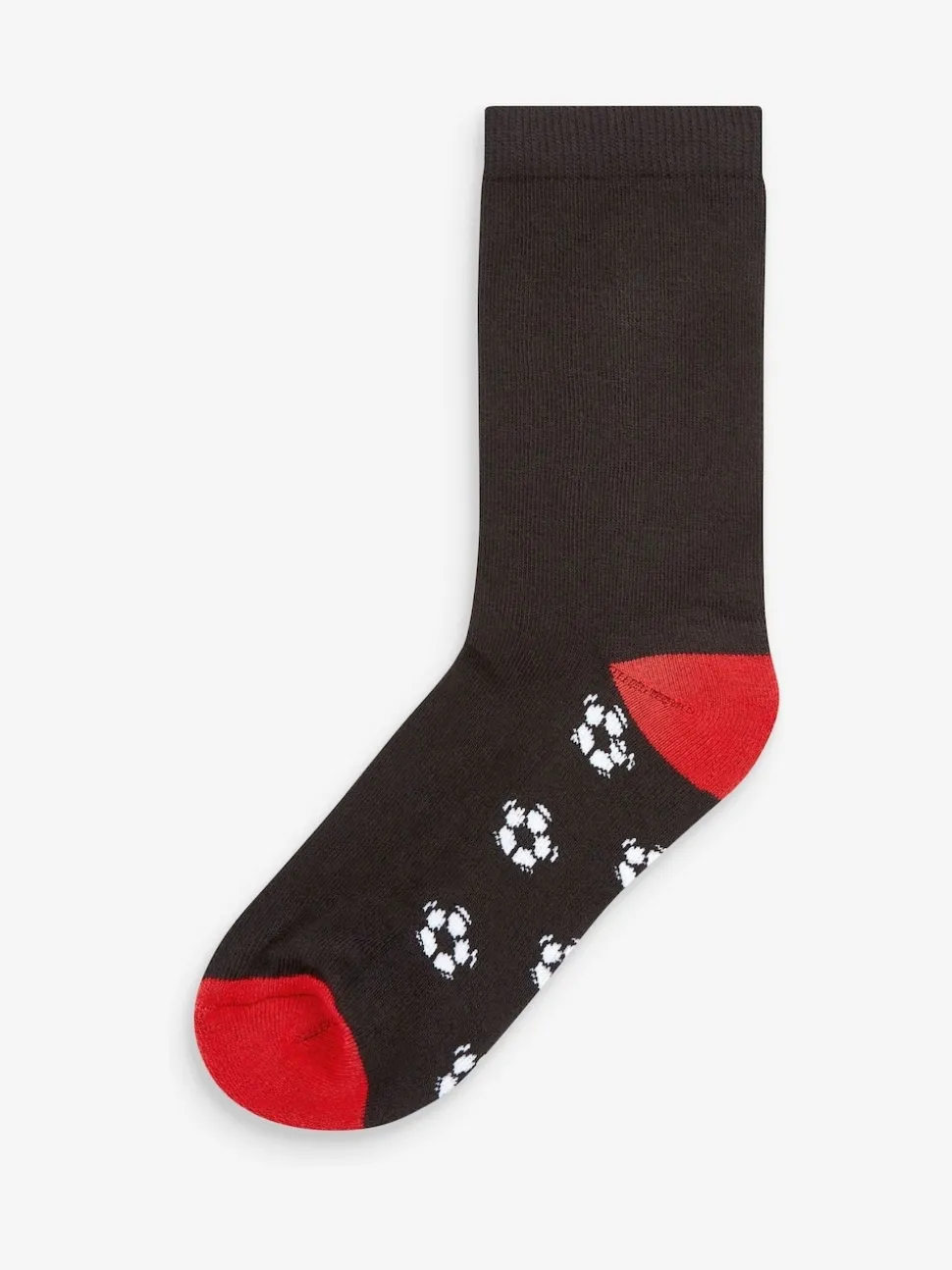 Black Football Cotton Rich Cushioned Socks 7 Pack