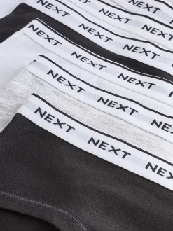 Black/Grey/White Hipsters 7 Pack (2-16yrs)