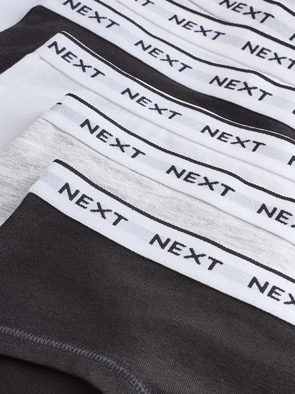 Black/Grey/White Hipsters 7 Pack (2-16yrs)