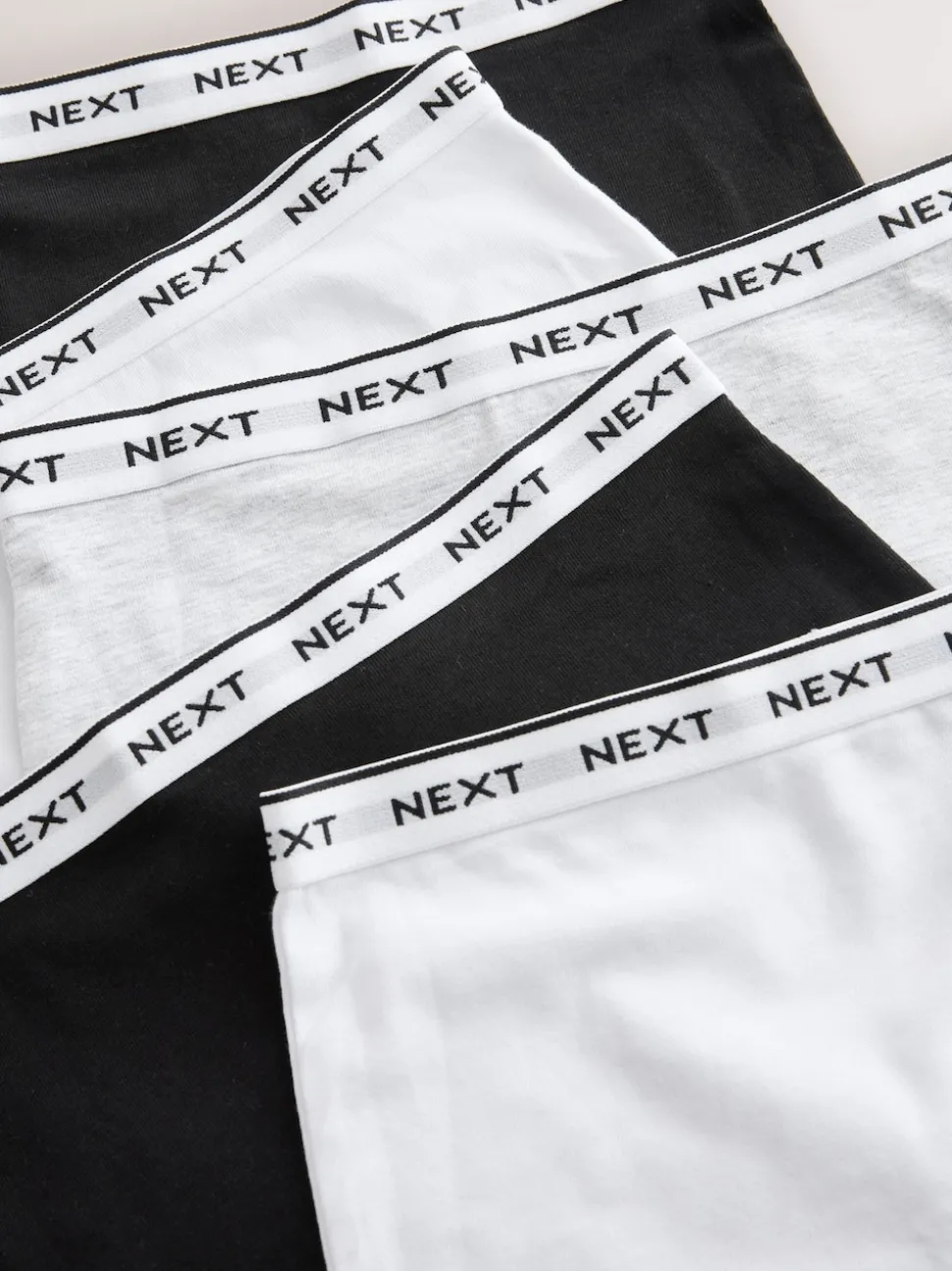 Black/Grey/White Short Briefs 5 Pack (2-16yrs)