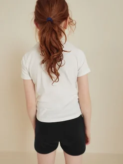 Black Jersey Shorts (3-16yrs)