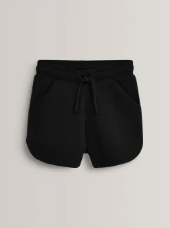 Black Jersey Shorts (3-16yrs)