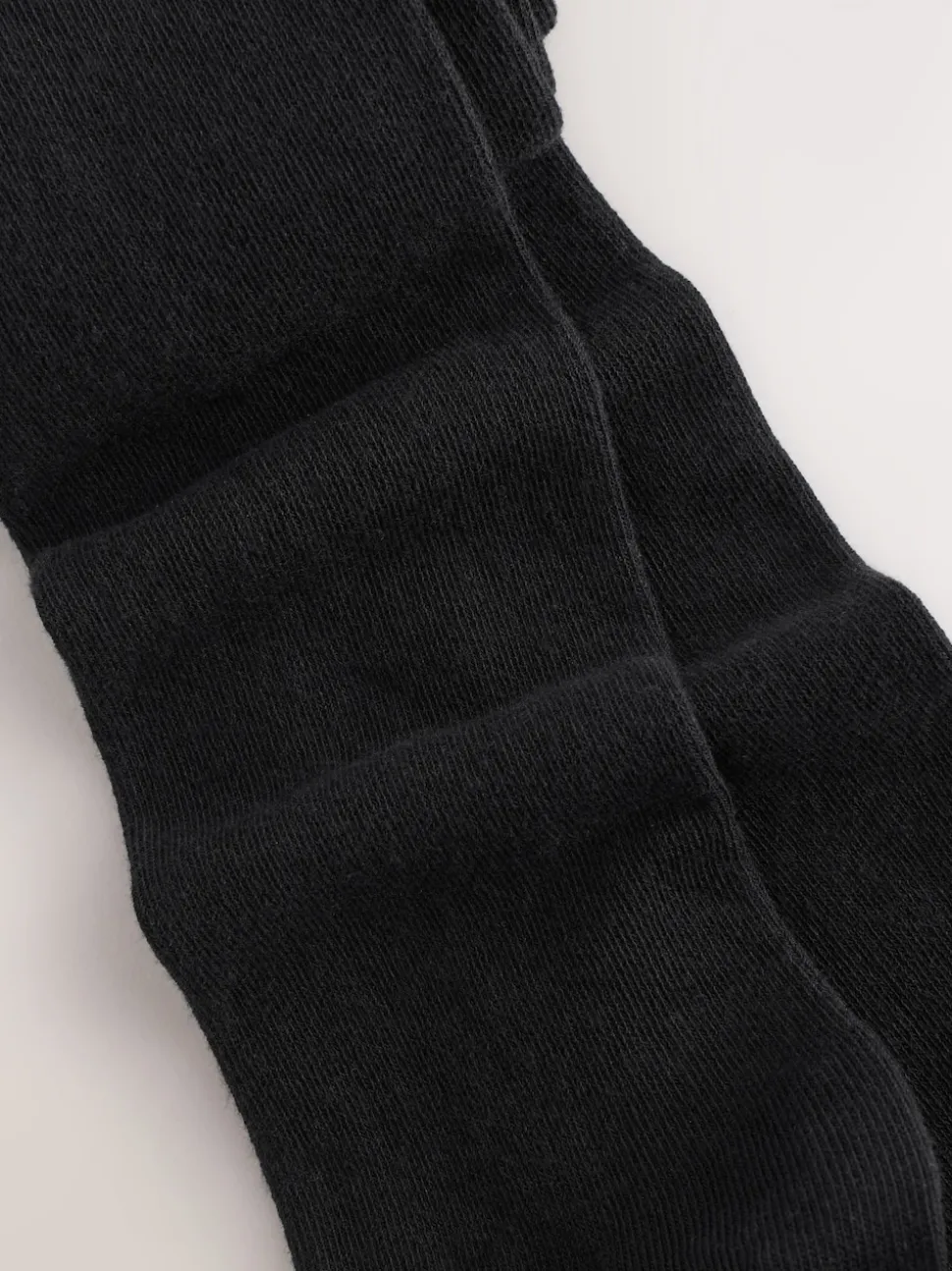 Black Longer Length Cotton Rich School Tights 3 Pack