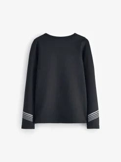 Black Long Sleeve Base Layer Top (3-16yrs)