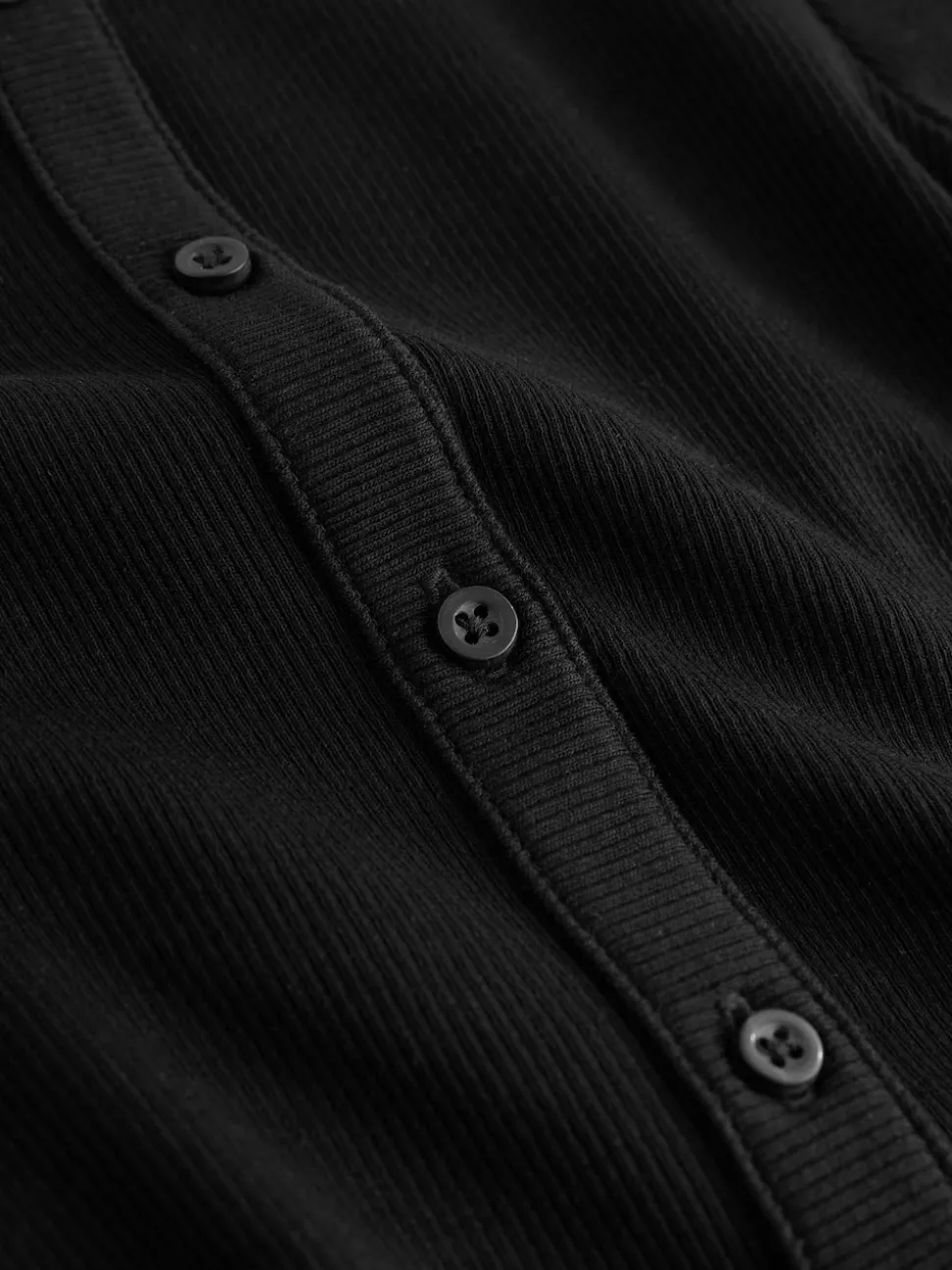 Black Long Sleeve Ribbed Cardigan (3-16yrs)