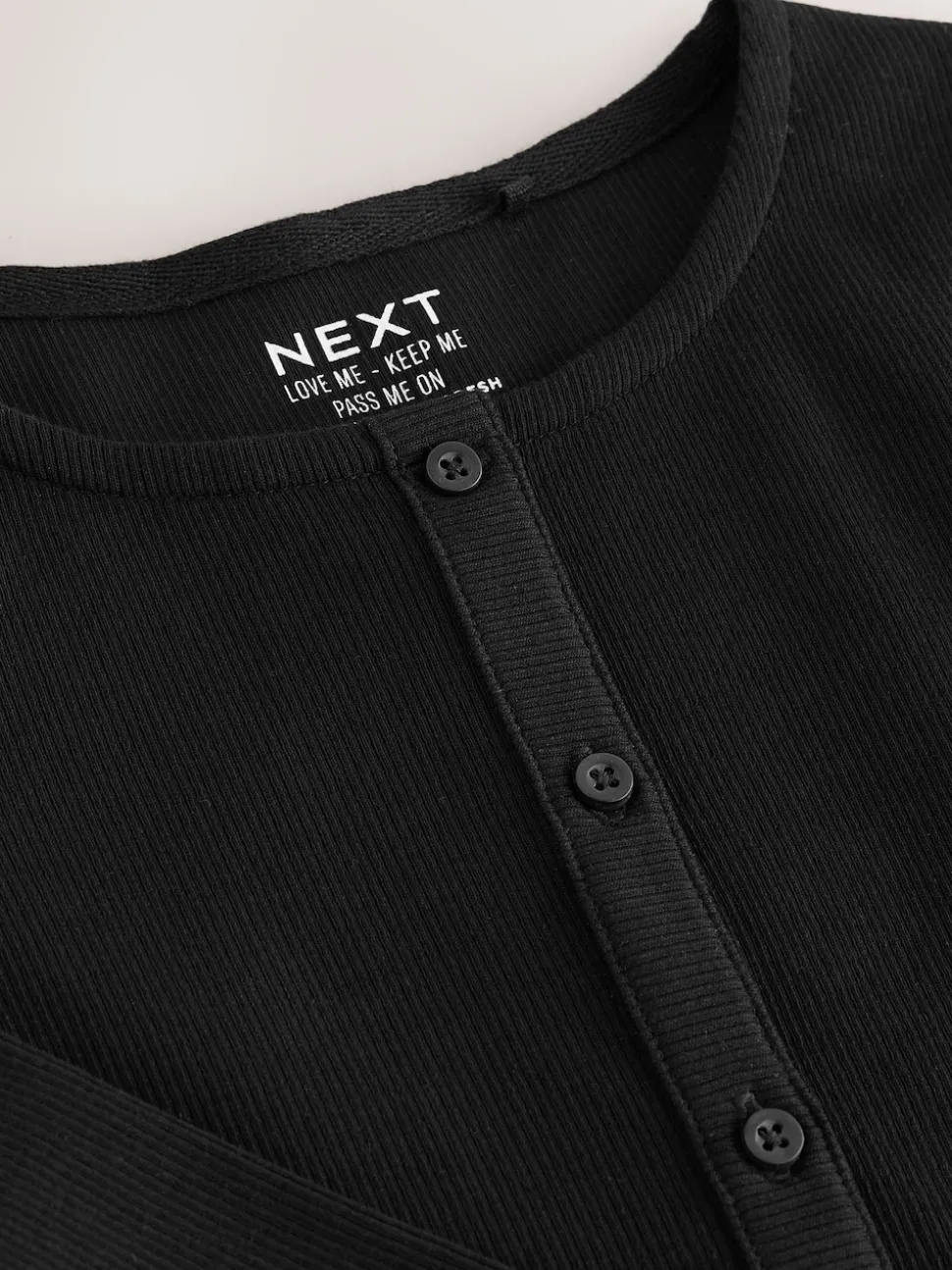 Black Long Sleeve Ribbed Cardigan (3-16yrs)