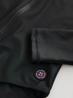 Black Long Sleeve Sunsafe Swimsuit (3mths-16yrs)