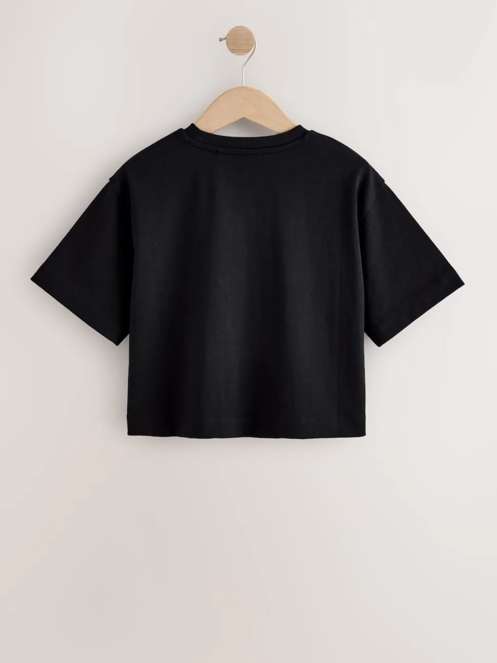 Black Oversized Heavyweight Boxy T-Shirt (3-16yrs)