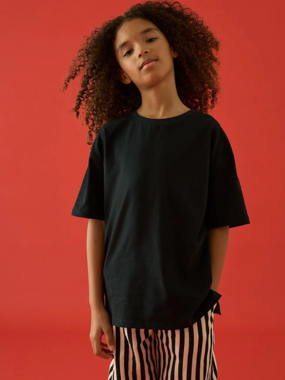 Black Oversized T-Shirt (3-16yrs)