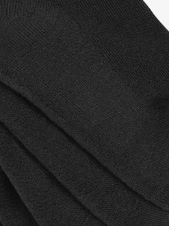 Black 5 Pack Cotton Rich Cushioned Sole Ankle Socks