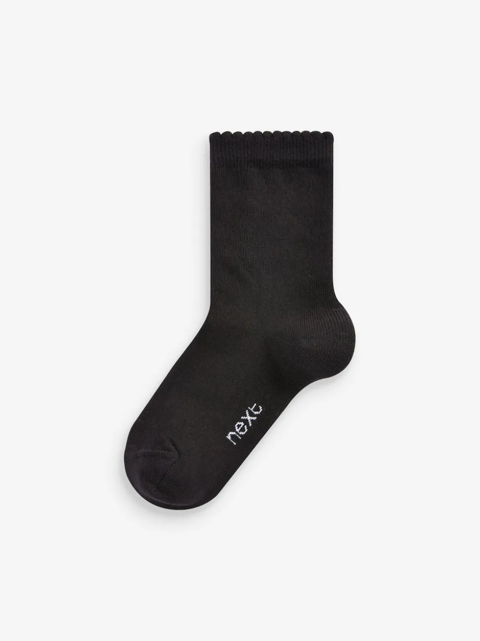 Black 10 Pack Cotton Rich School Ankle Socks