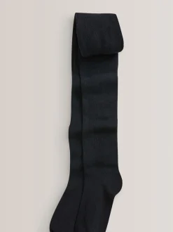 Black 5 Pack Cotton Rich School Tights