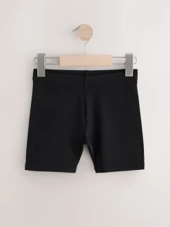 Black 7 Pack Cotton Rich Stretch Cycle Shorts (3-16yrs)