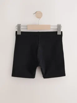 Black 7 Pack Cotton Rich Stretch Cycle Shorts (3-16yrs)