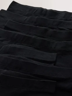 Black 7 Pack Cotton Rich Stretch Cycle Shorts (3-16yrs)