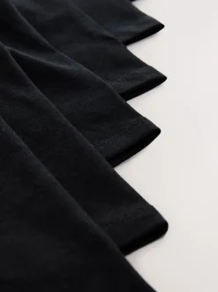 Black 7 Pack Cotton Rich Stretch Cycle Shorts (3-16yrs)