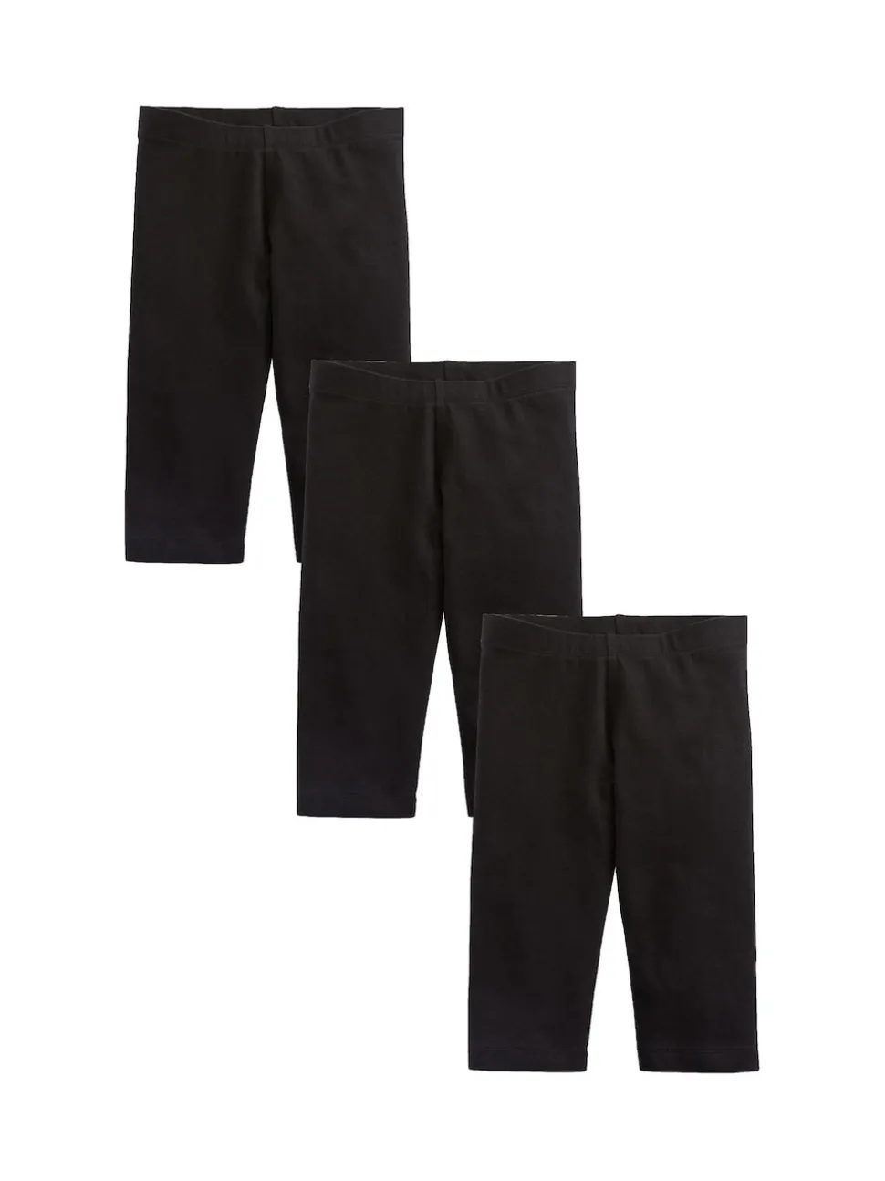 Black 3 Pack Cropped Leggings (3-16yrs)